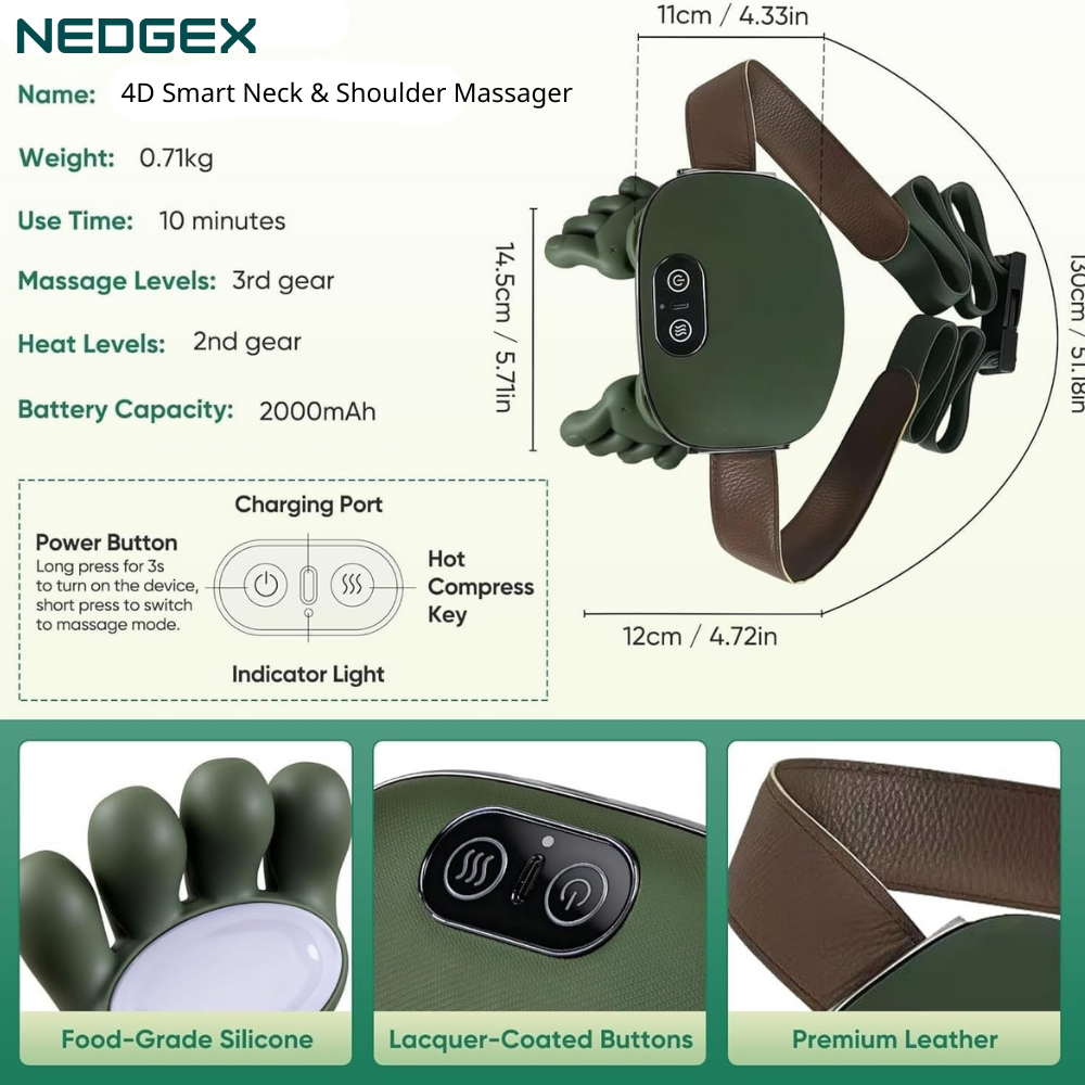 4D Smart Neck & Shoulder Massager